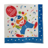 SERVILLETAS PAYASITO RETRO X100